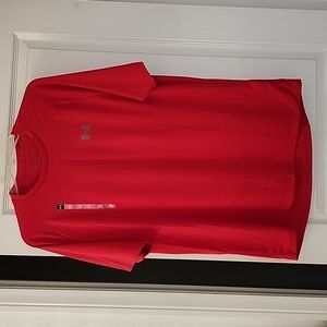 NEW Under Armour Heat Gear The Tech Tee Red Men's Size Large